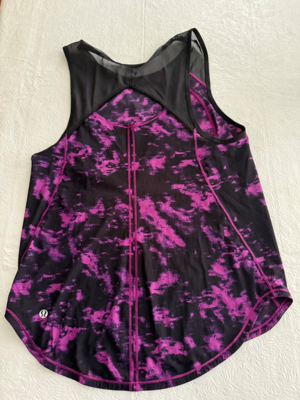 Lululemon Wms Tank Top Black purple pink size Med - Picture 4 of 10